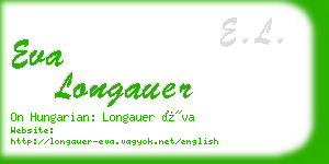 eva longauer business card